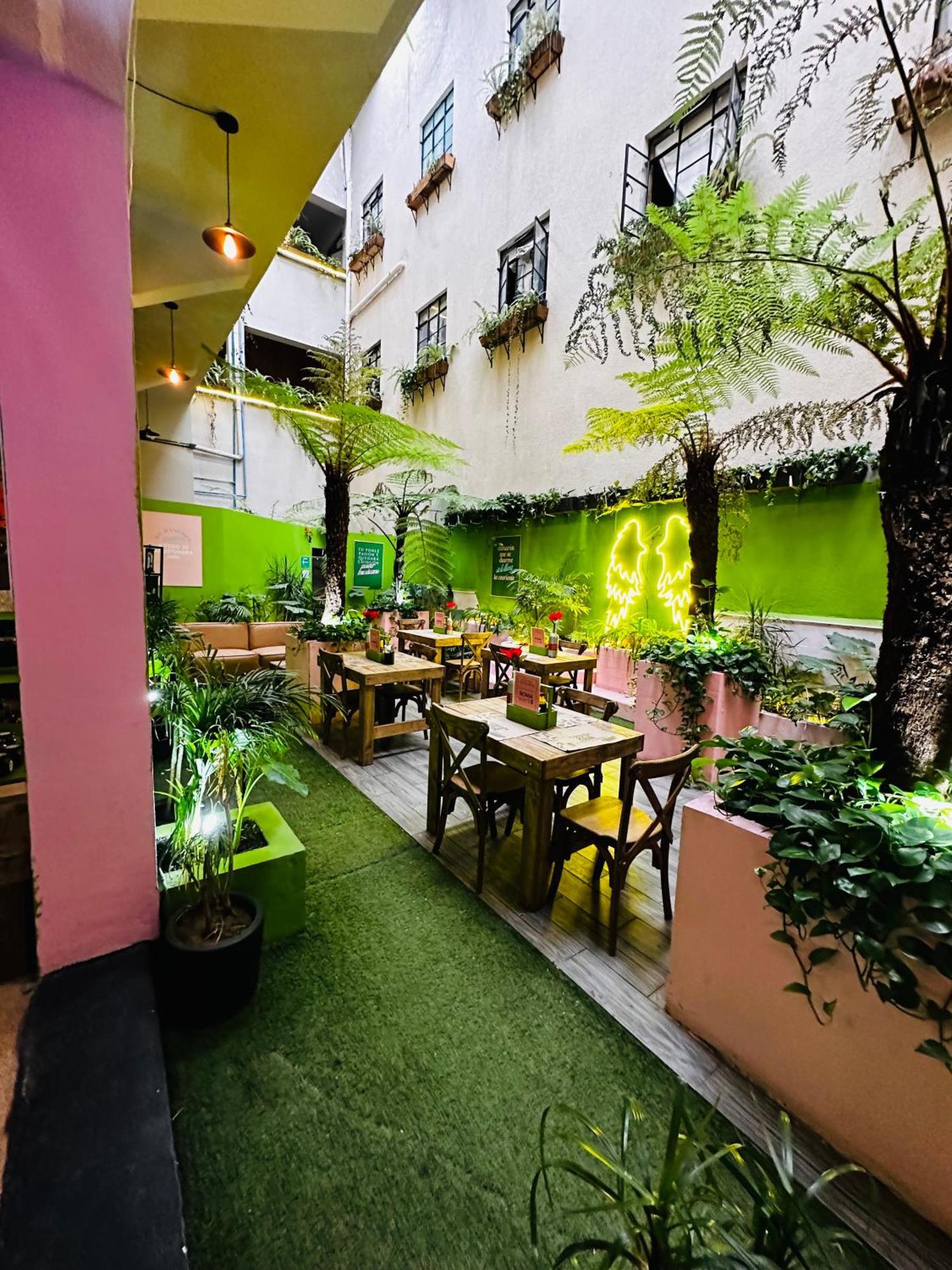 Frontera 49 Roma Norte Hostal Мехико Экстерьер фото