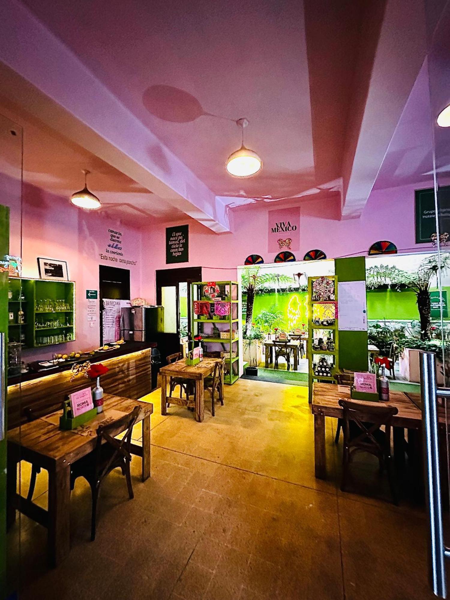 Frontera 49 Roma Norte Hostal Мехико Экстерьер фото