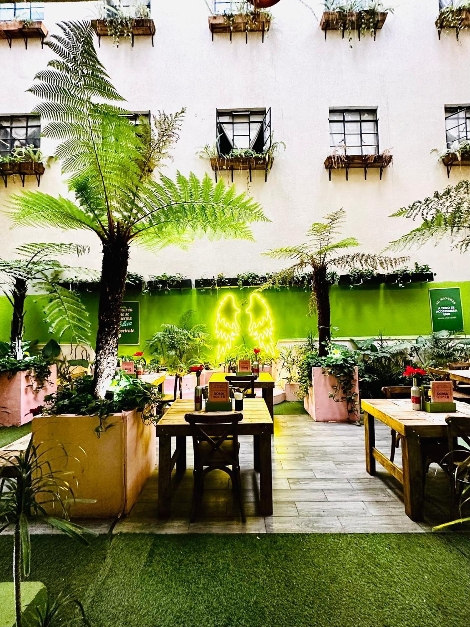 Frontera 49 Roma Norte Hostal Мехико Экстерьер фото